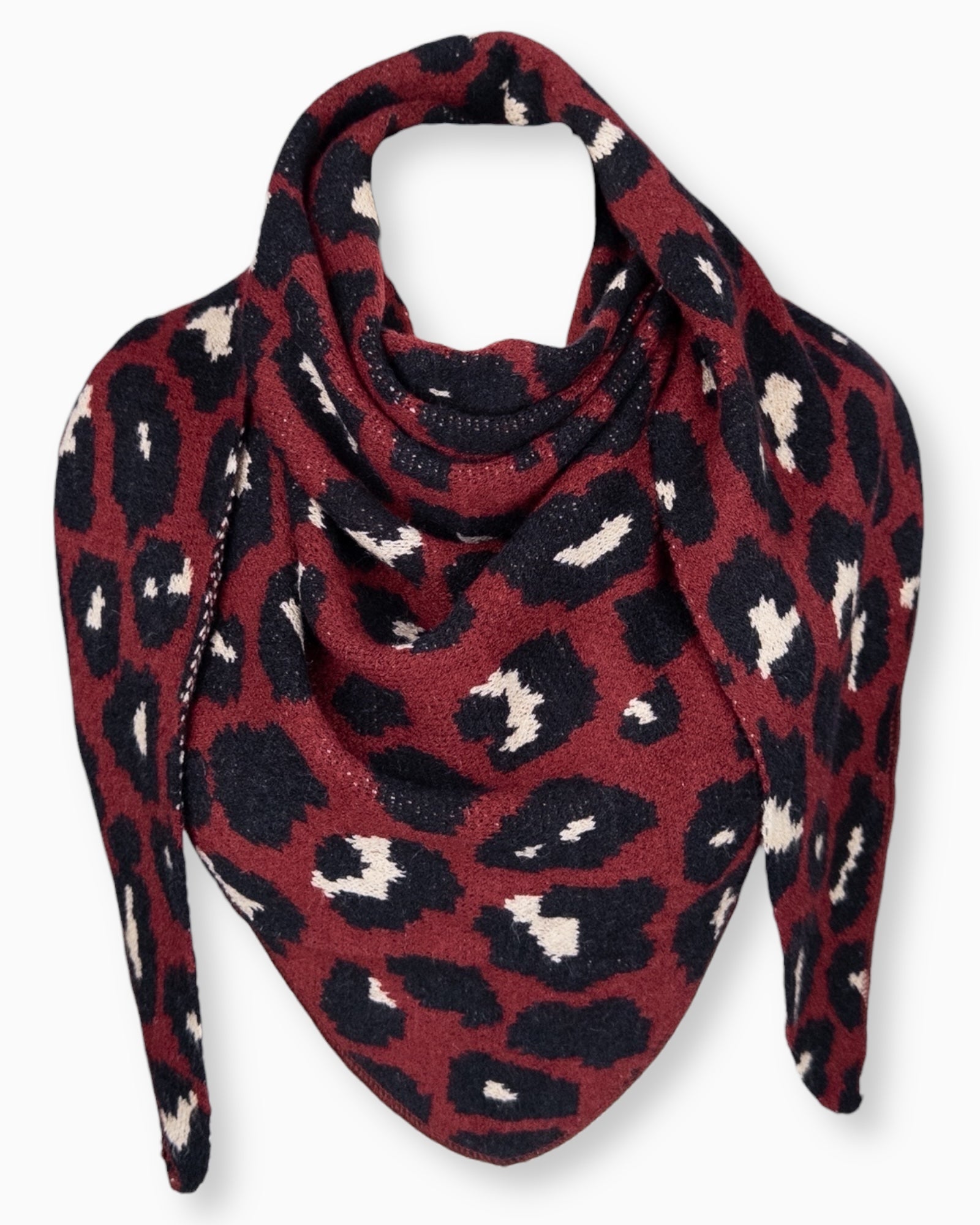 Leo Dreieckstuch weinrot