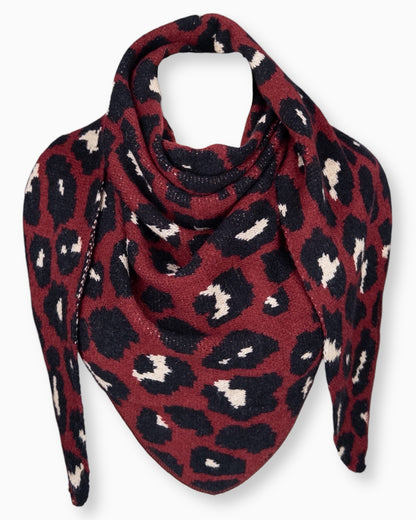 Leo Dreieckstuch weinrot