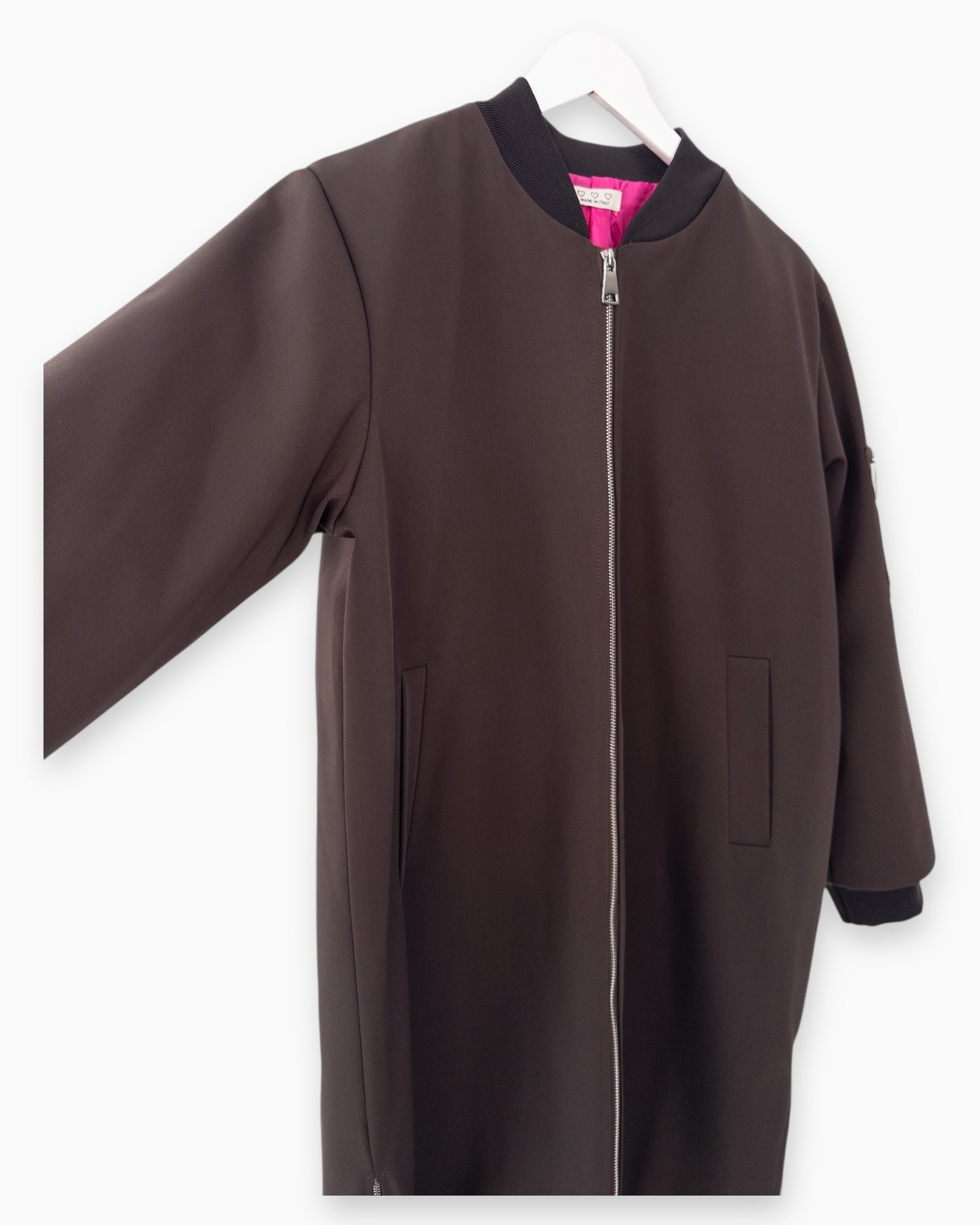 Bomber-Mantel schoko