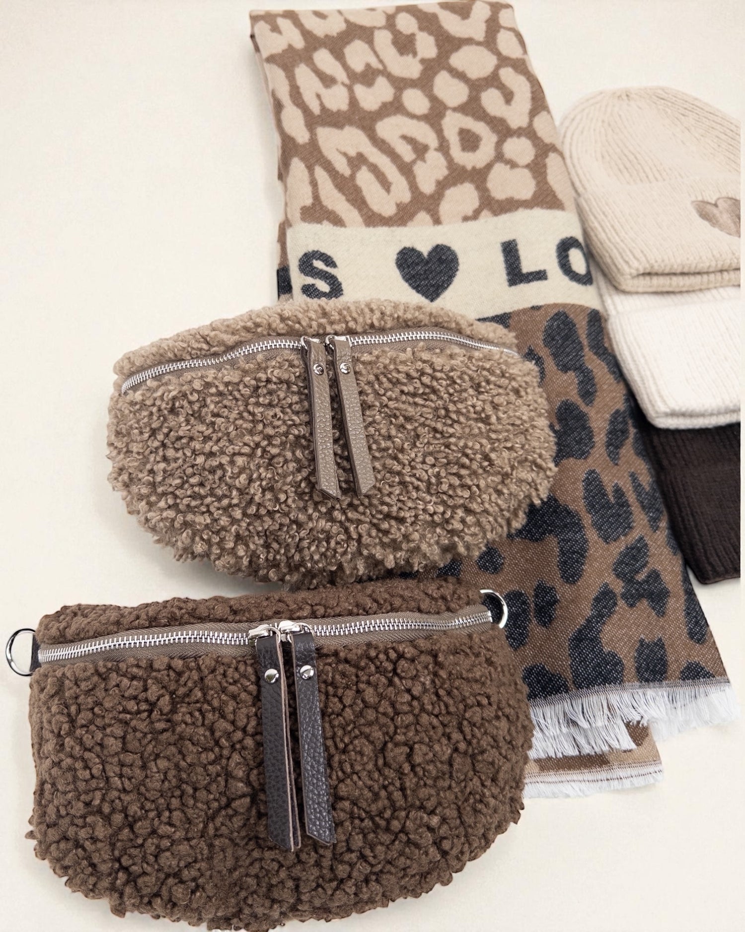 Teddy Umhängetasche braun