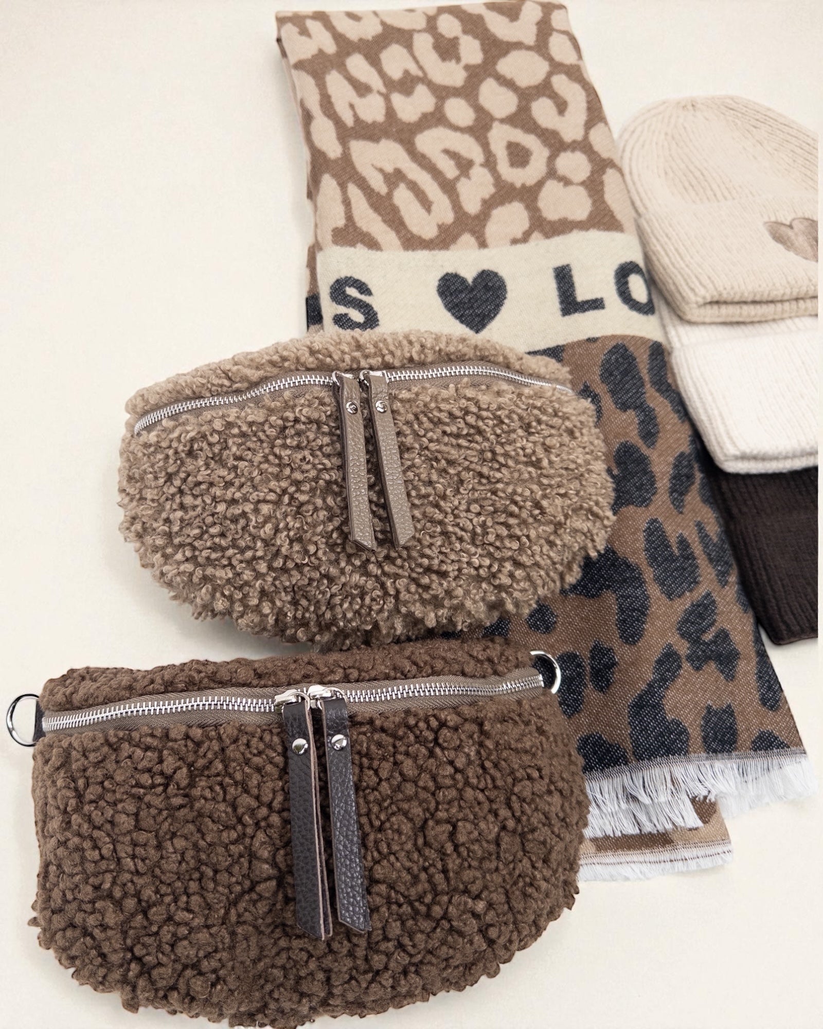 Teddy Umhängetasche braun