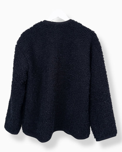 Teddy Jacke schwarz