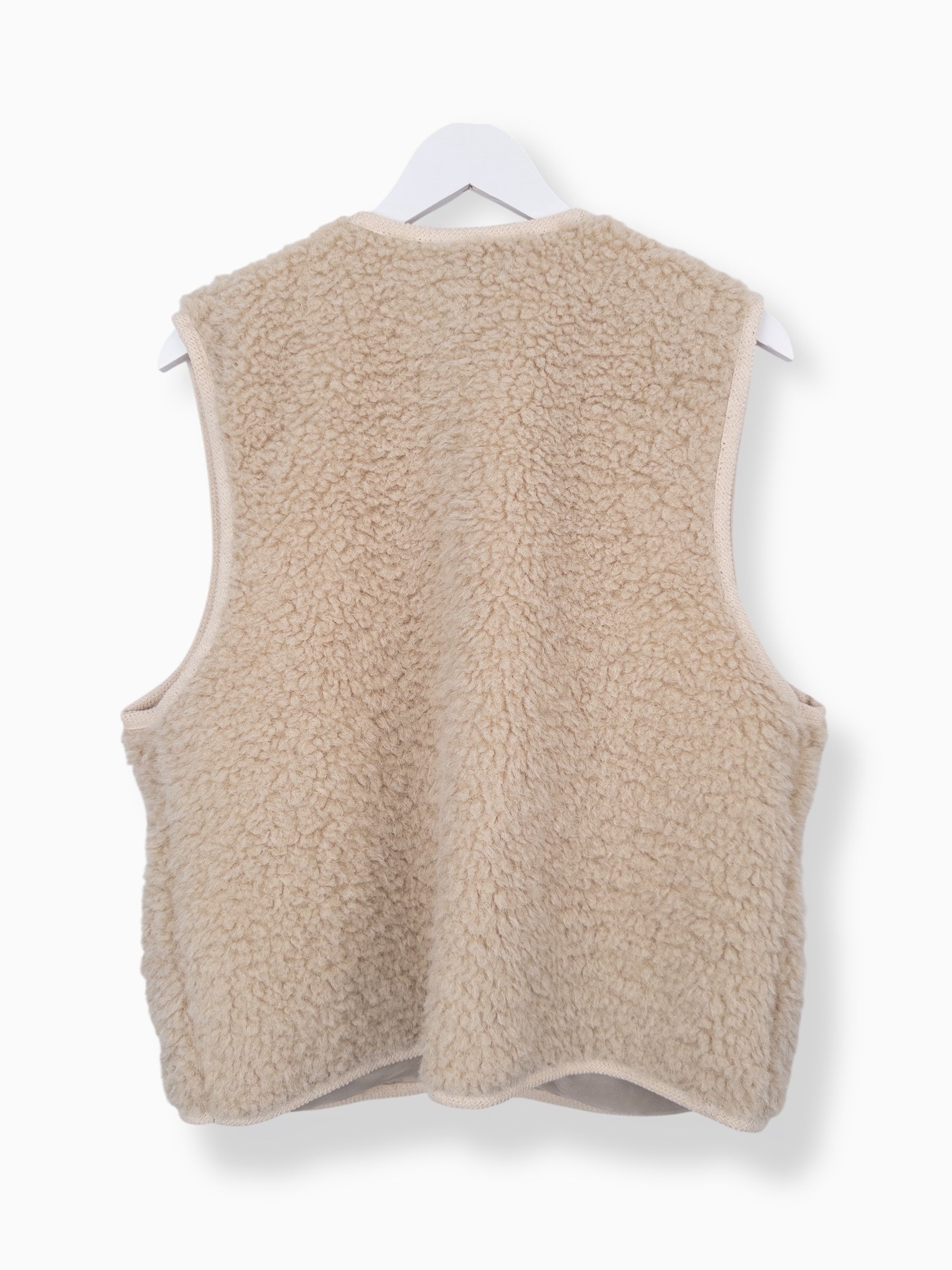 Leichte Teddy-Weste beige