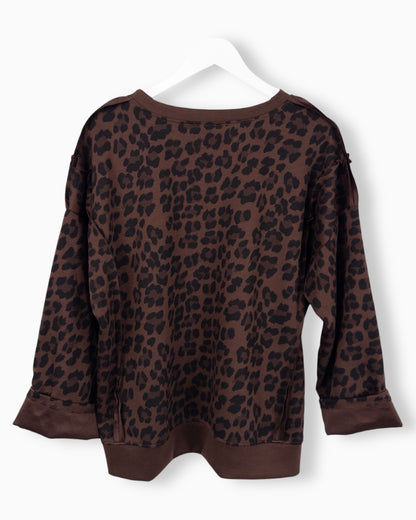 Oversize Leo Sweatshirt Luna braun
