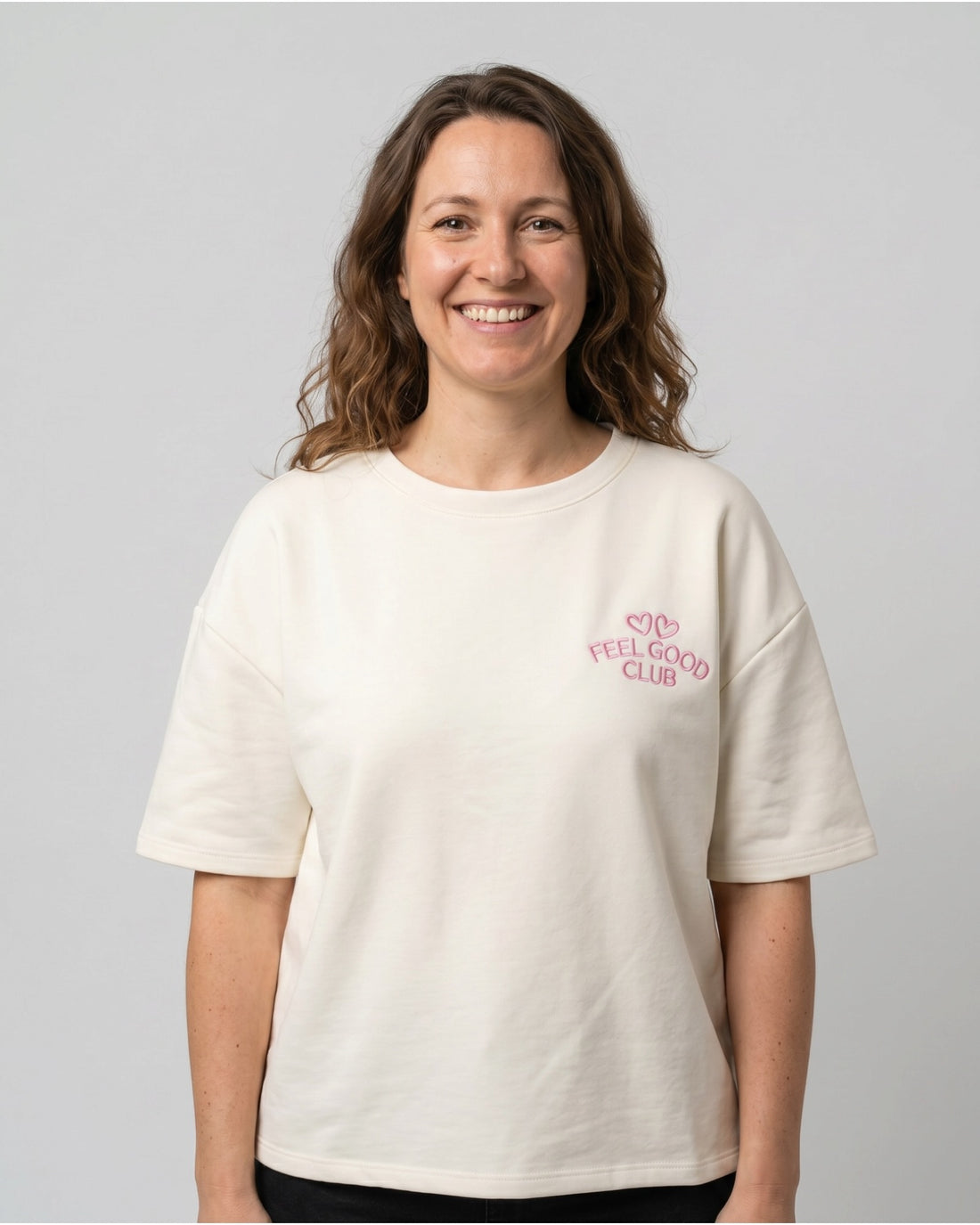 Shirt Feel Good Club weiß