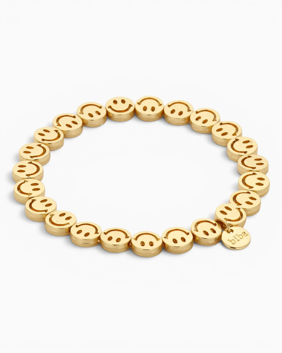 Armband Smiley goldfarben