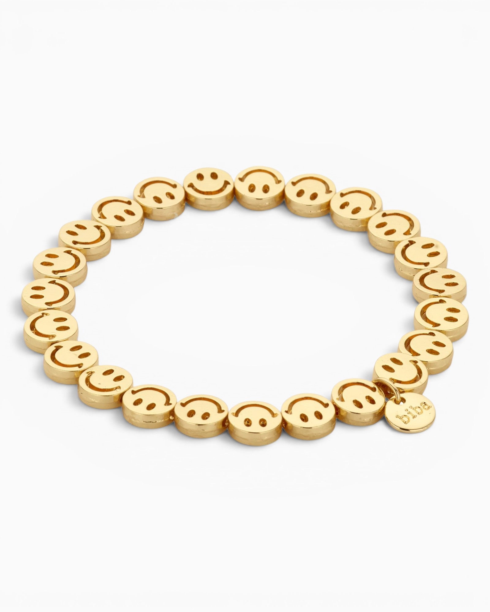 Armband Smiley goldfarben