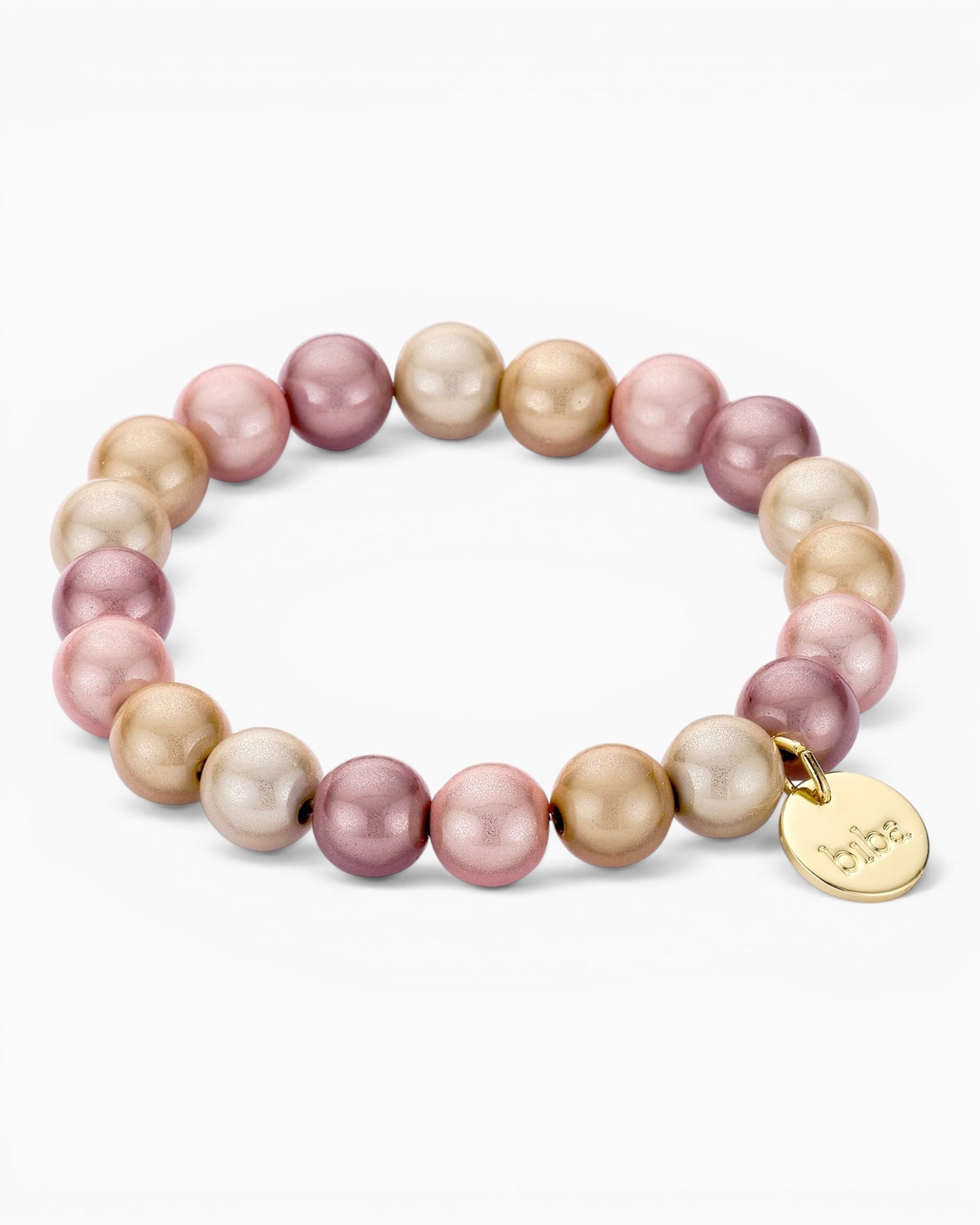 Perlenarmband Lia rosé beige