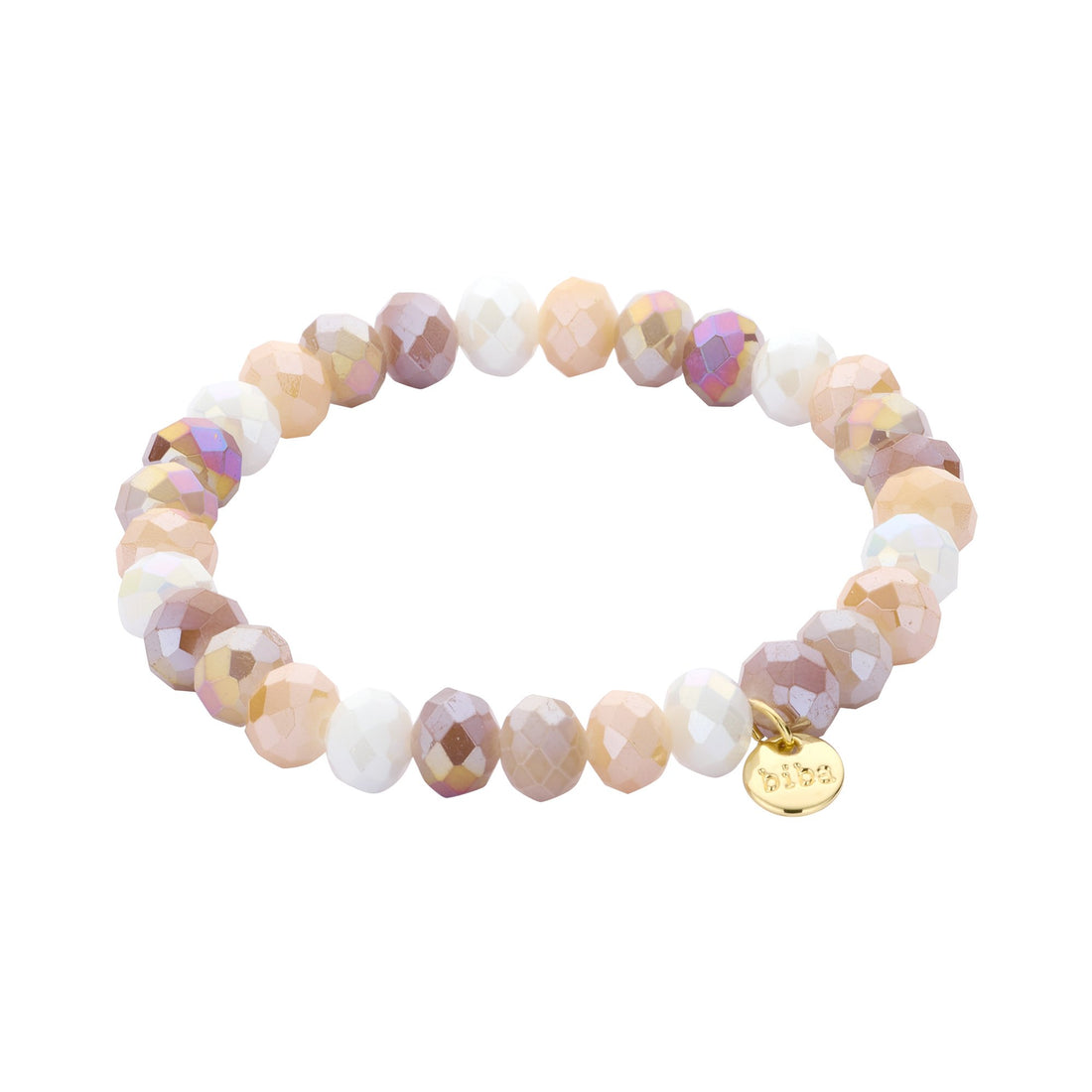 Crystal Armband braun creme