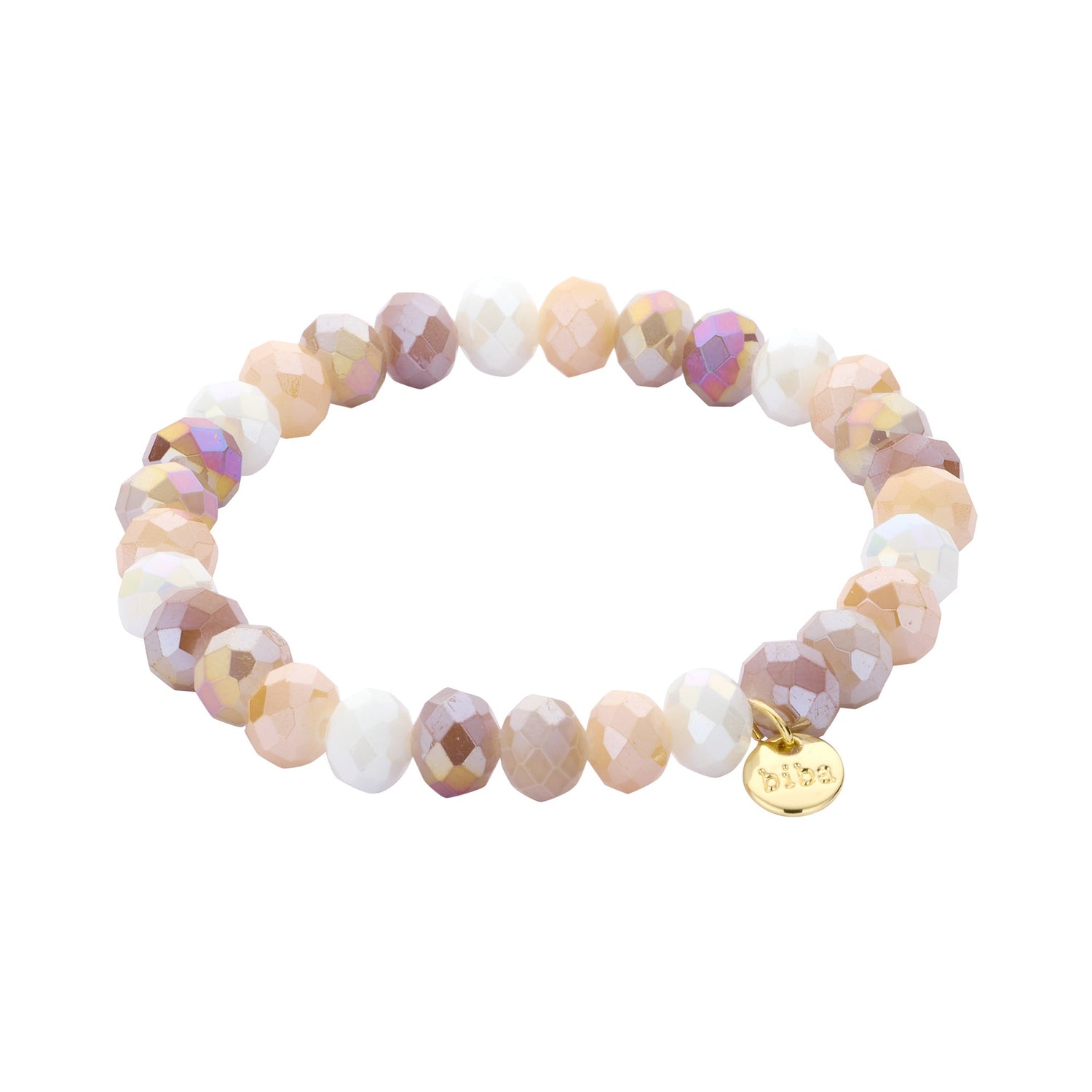 Crystal Armband braun creme