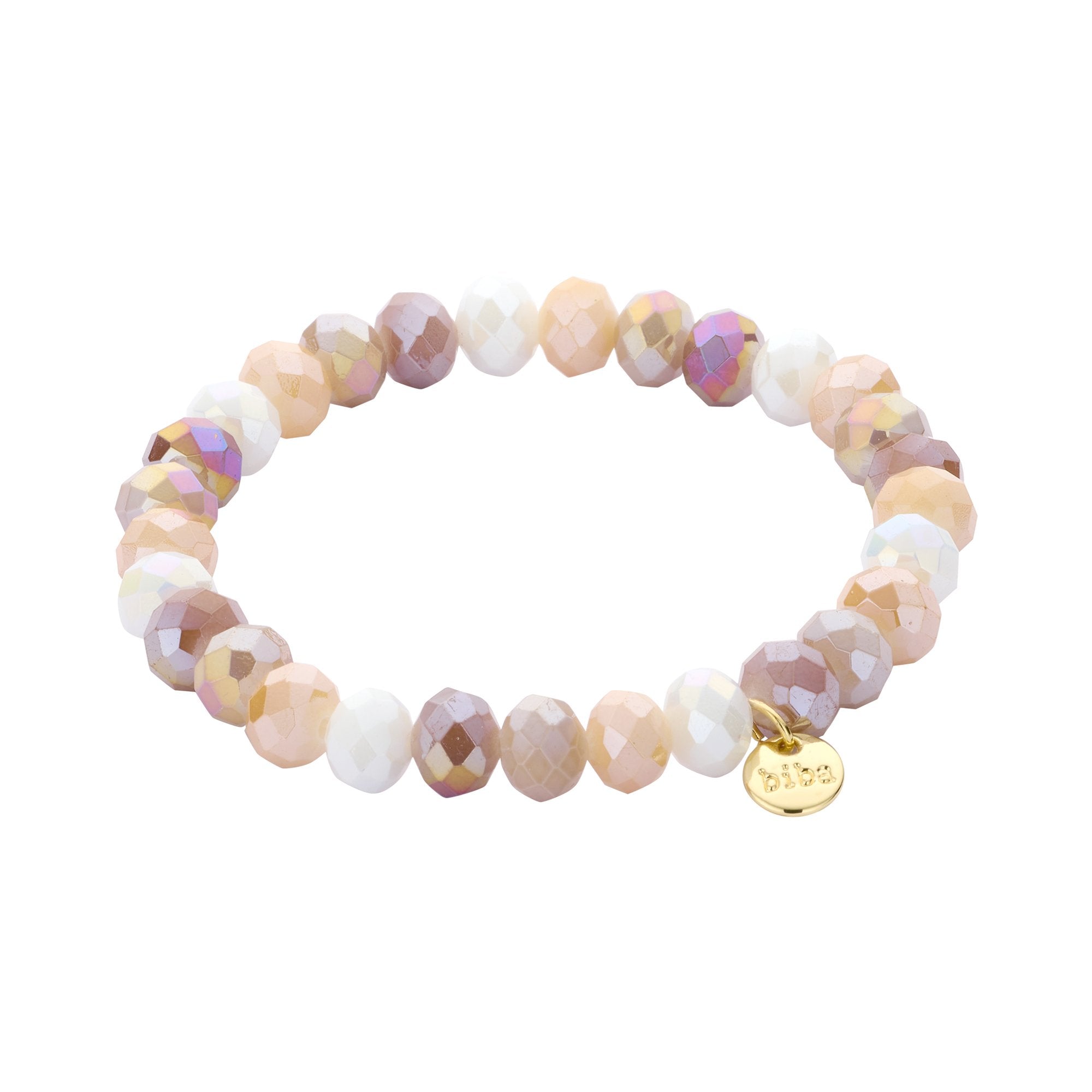 Crystal Armband braun creme