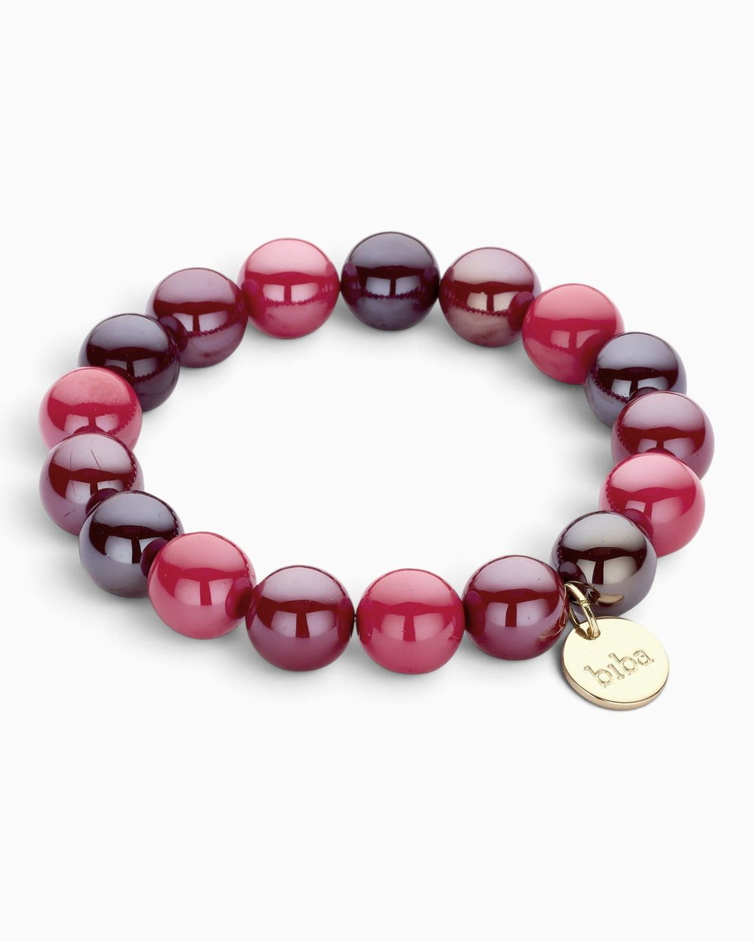 Perlenarmband biba rot mix
