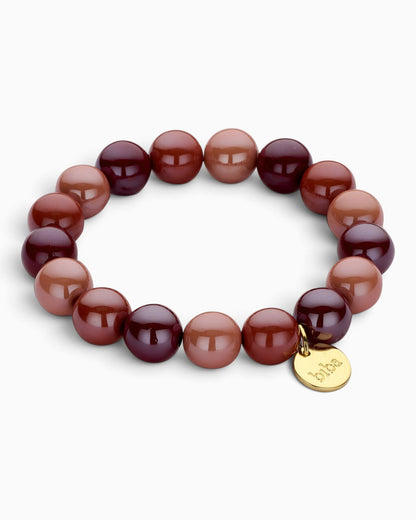 Perlenarmband biba marsala weinrot mix