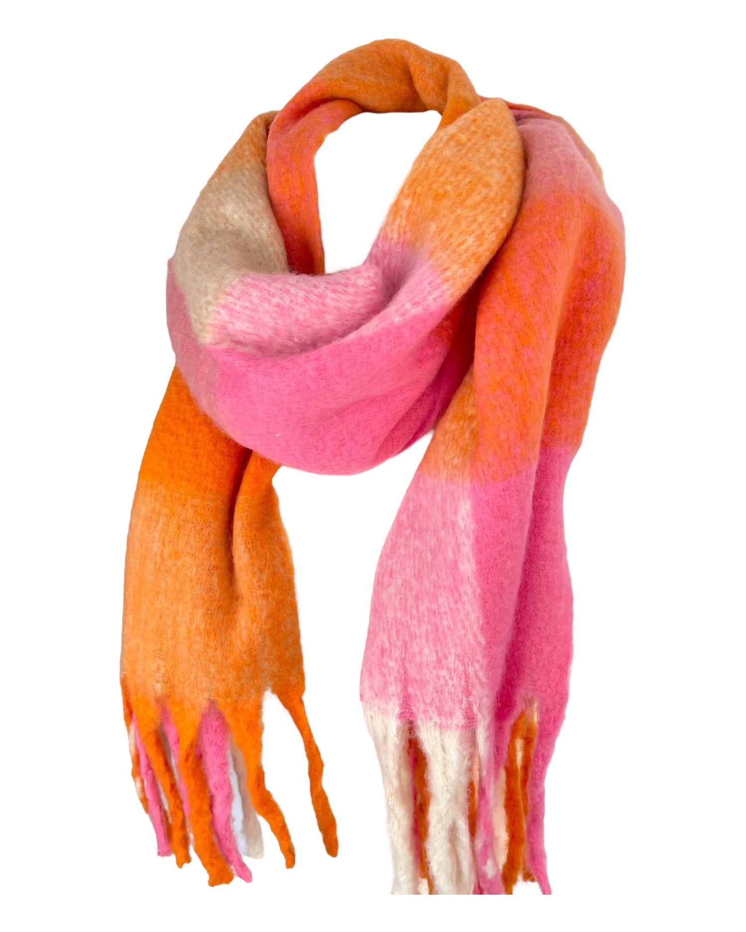 Schal Nora orange pink