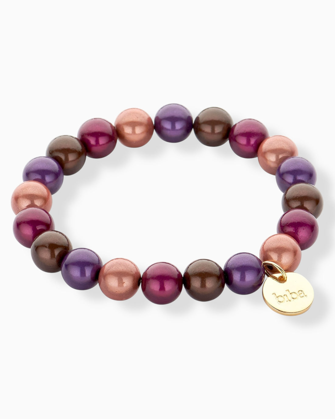 Perlenarmband Lia lila braun