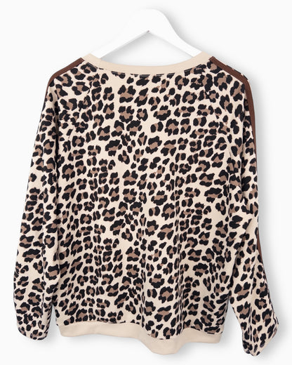 Oversize Leo Sweatshirt beige braun