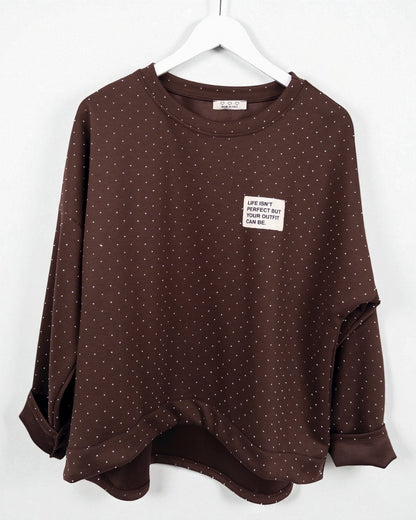 Sweatshirt Livia braun