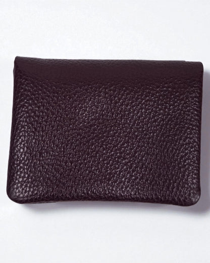 Geldbörse Leder klein berry dunkel