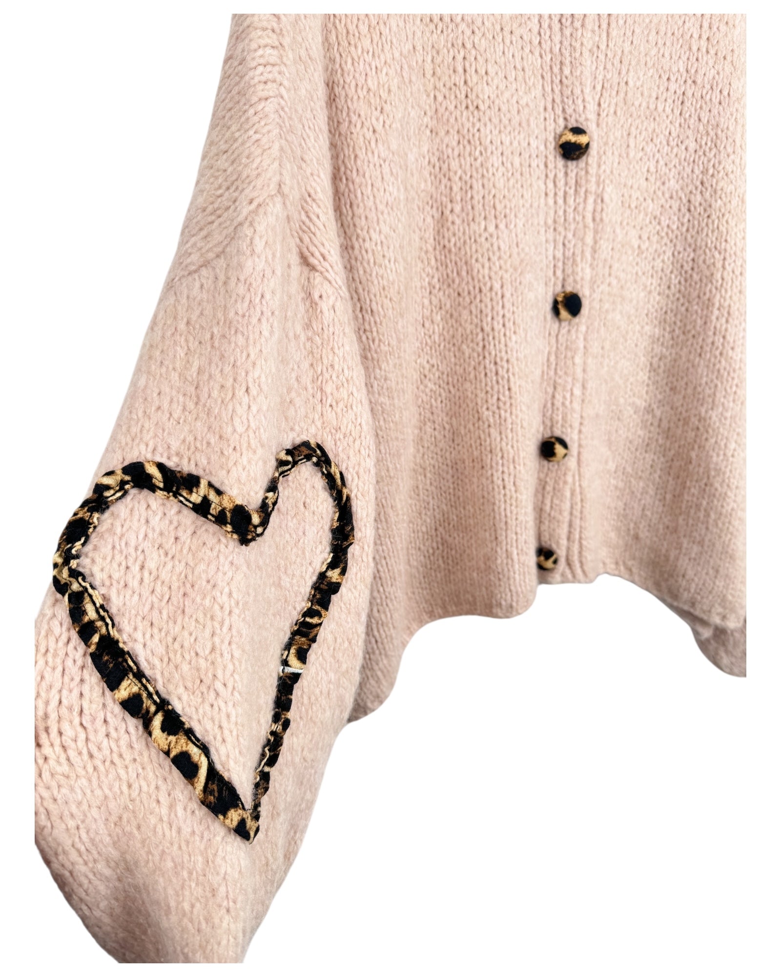 Leo Cardigan Herz rosa