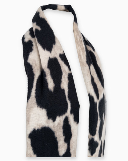 Leo Schal beige schwarz