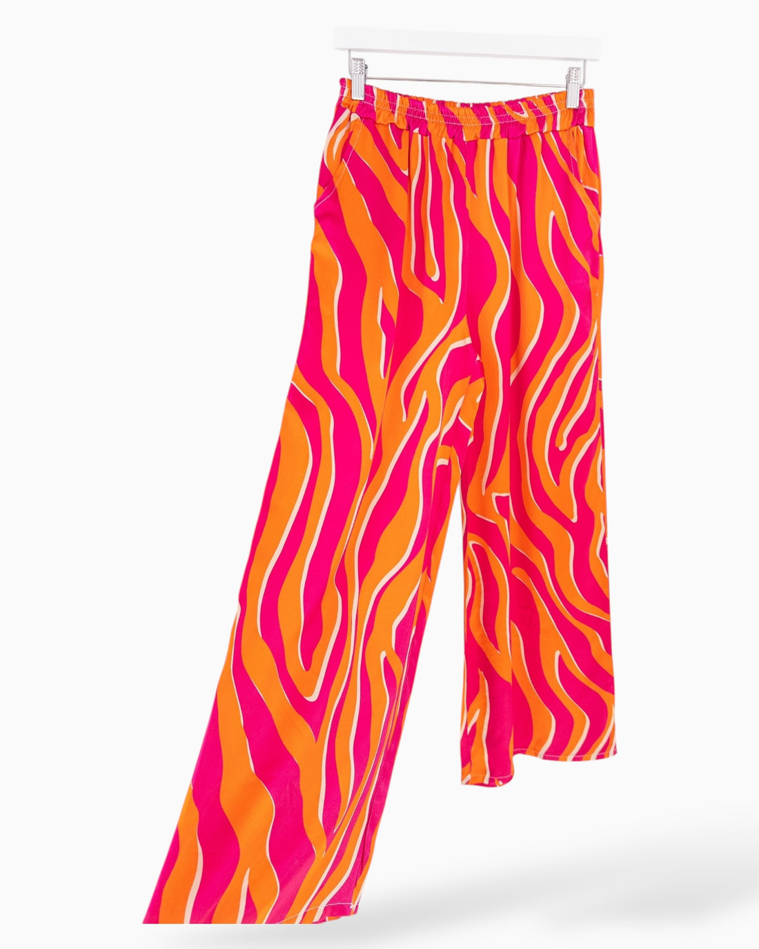 Leichte Zebra Hose pink orange