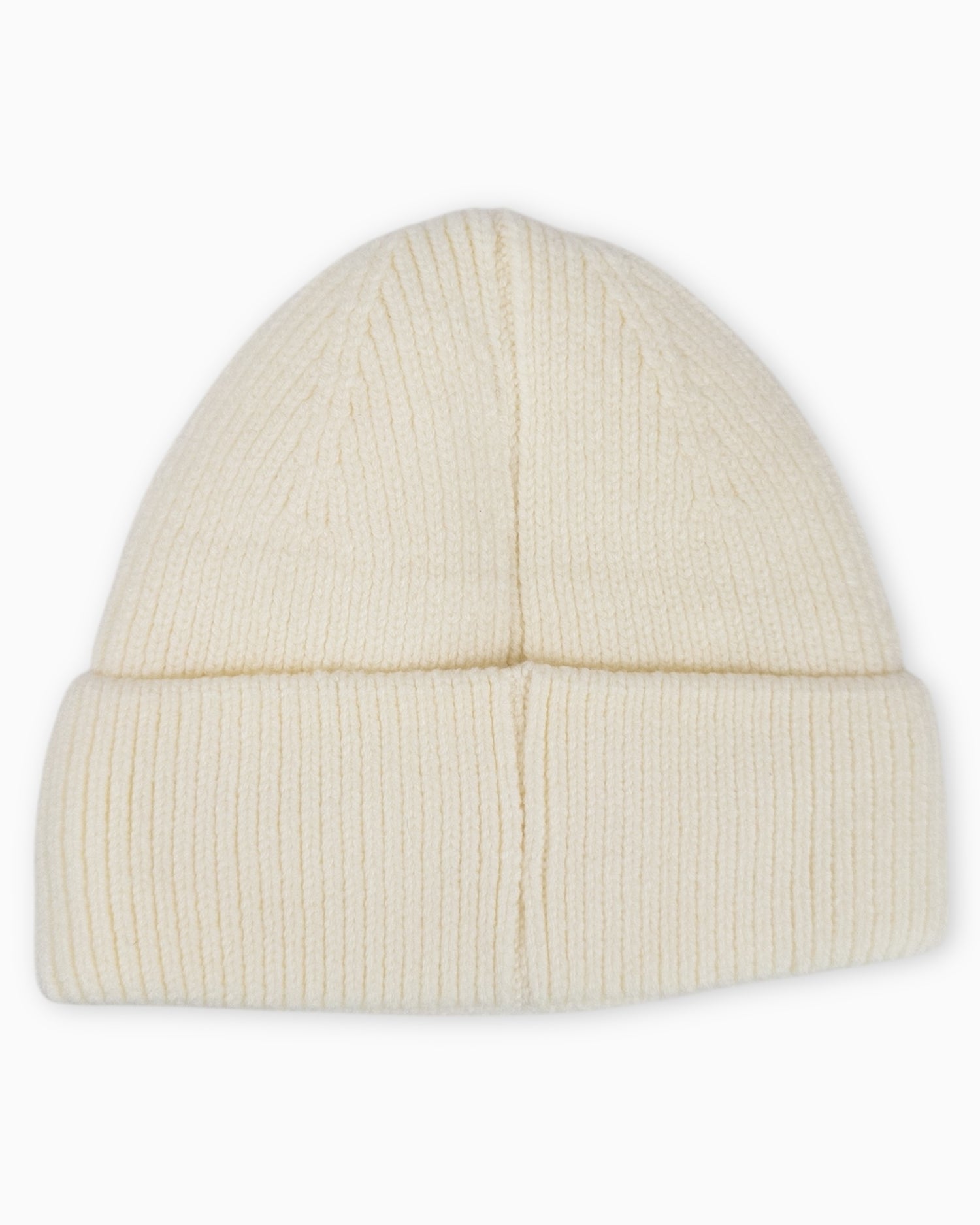 Winterwarme Mütze mit Leo-Herz creme