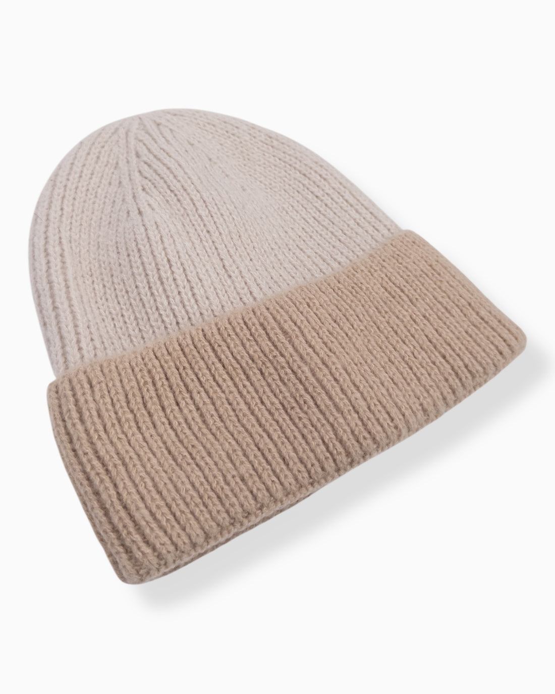 Strickmütze Leona sand beige