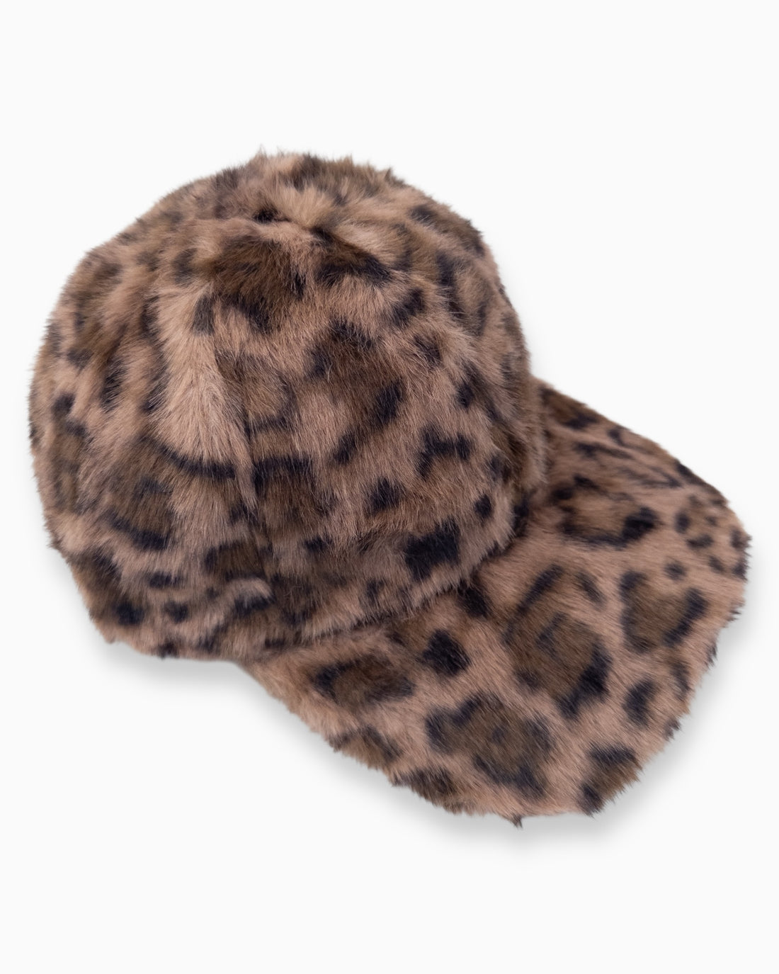 Flauschige Leo Cap braun