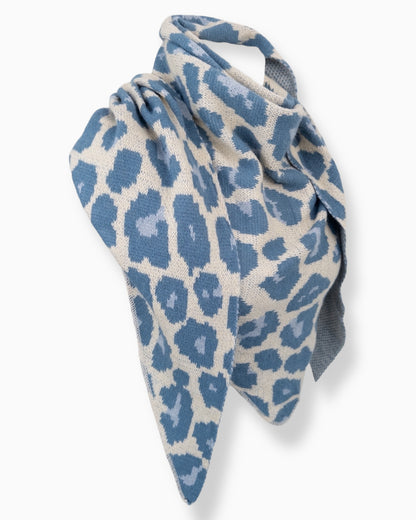 Dreieckstuch Leo blau creme