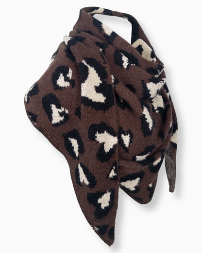 Dreieckstuch Leo braun