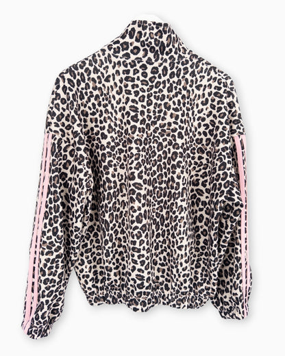 Oversize Leo Blouson-Jacke Streifen rosa