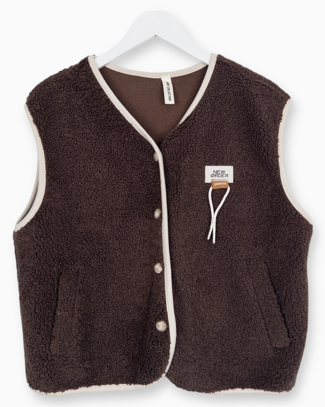 Teddy Weste Choice dunkelbraun