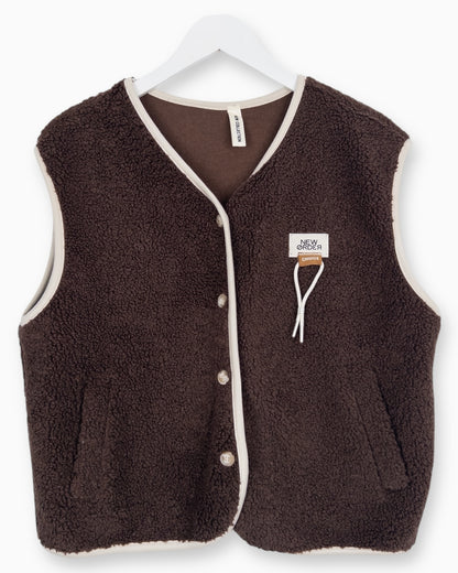 Teddy Weste Choice dunkelbraun