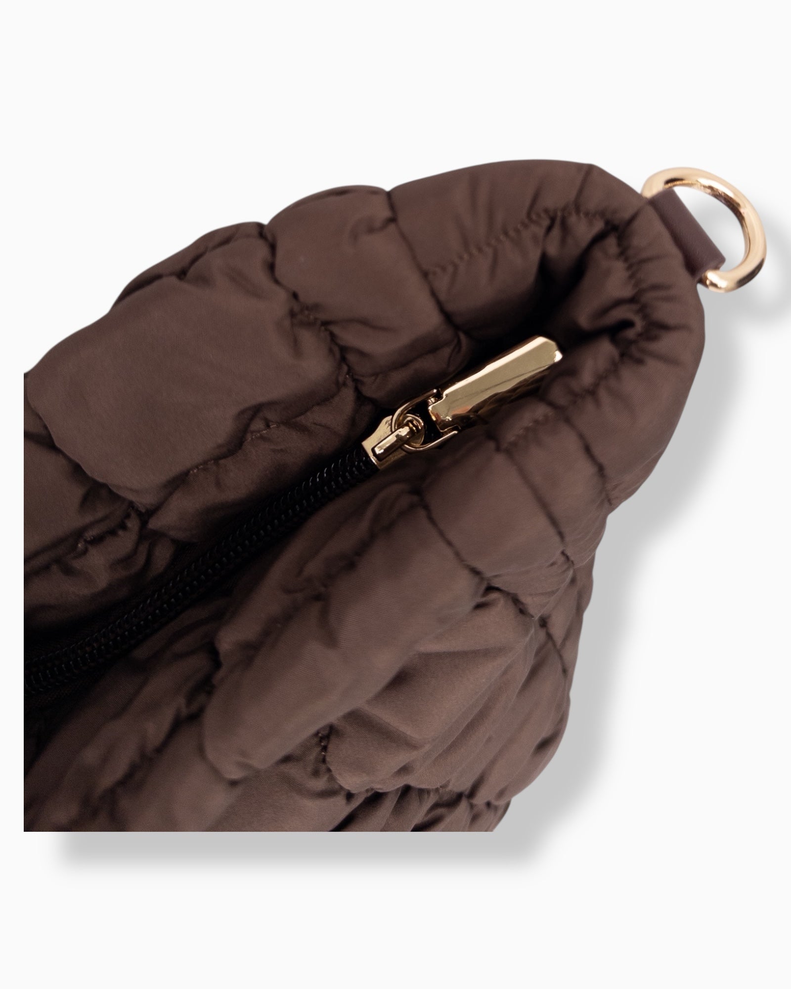Gesteppter Shopper braun