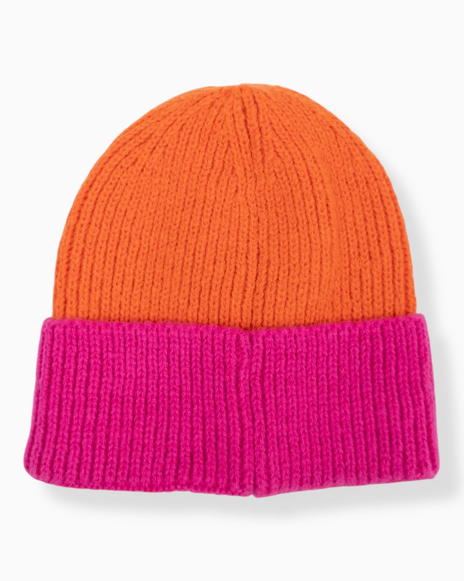 Strickmütze Leona orange pink