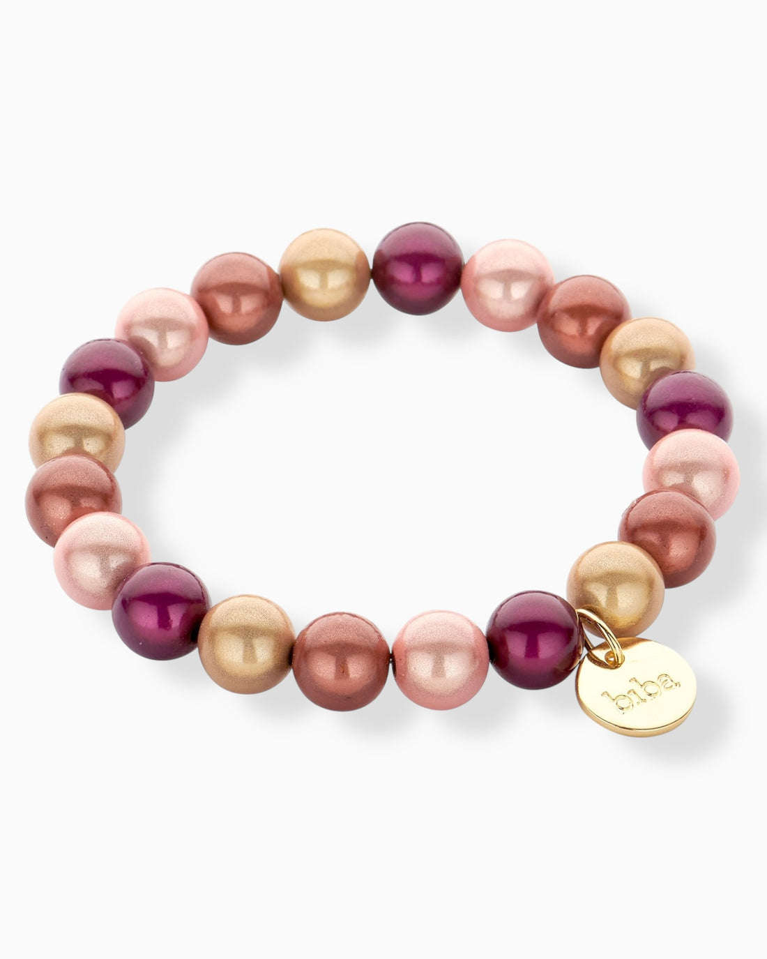 Perlenarmband Lia rose burgund