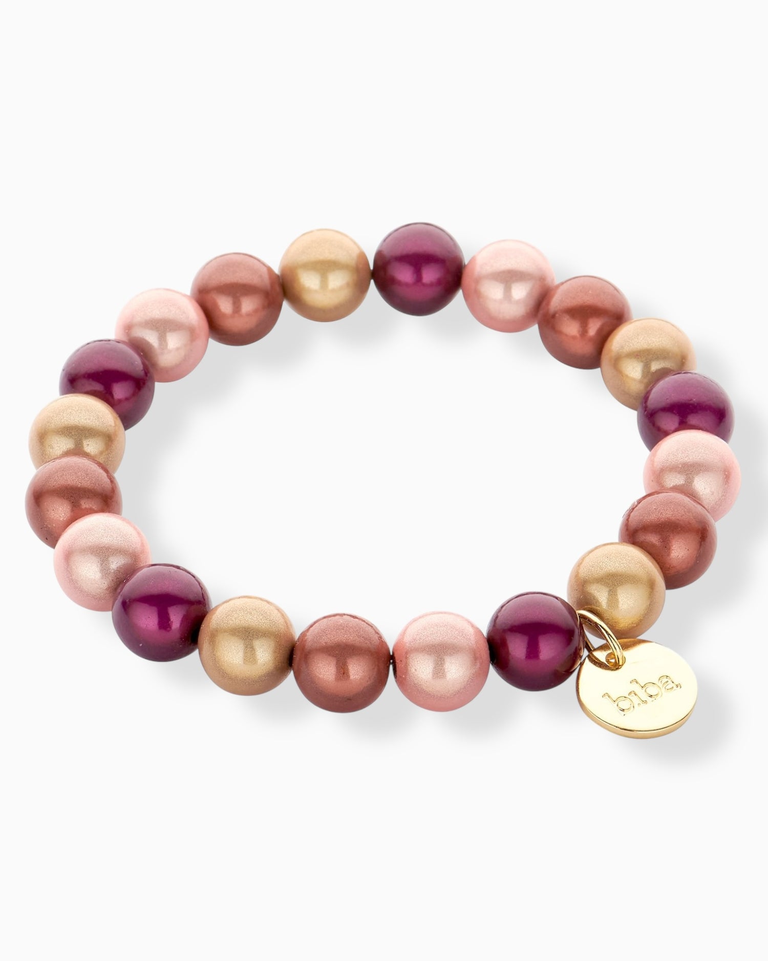Perlenarmband Lia rose burgund