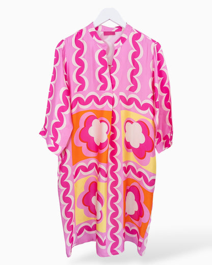 Midi Kleid rosa