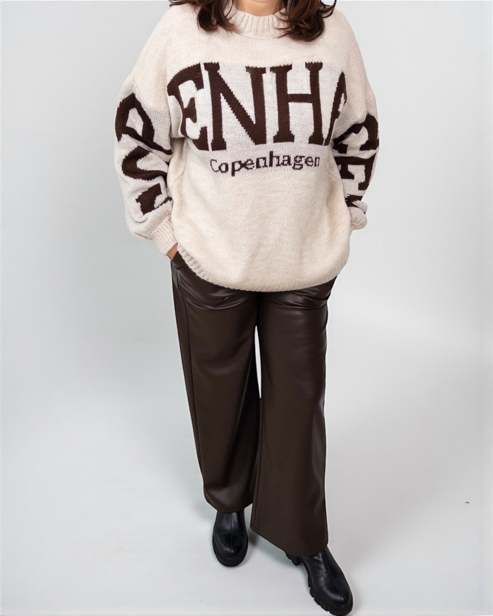 Strickpullover Copenhagen sand braun