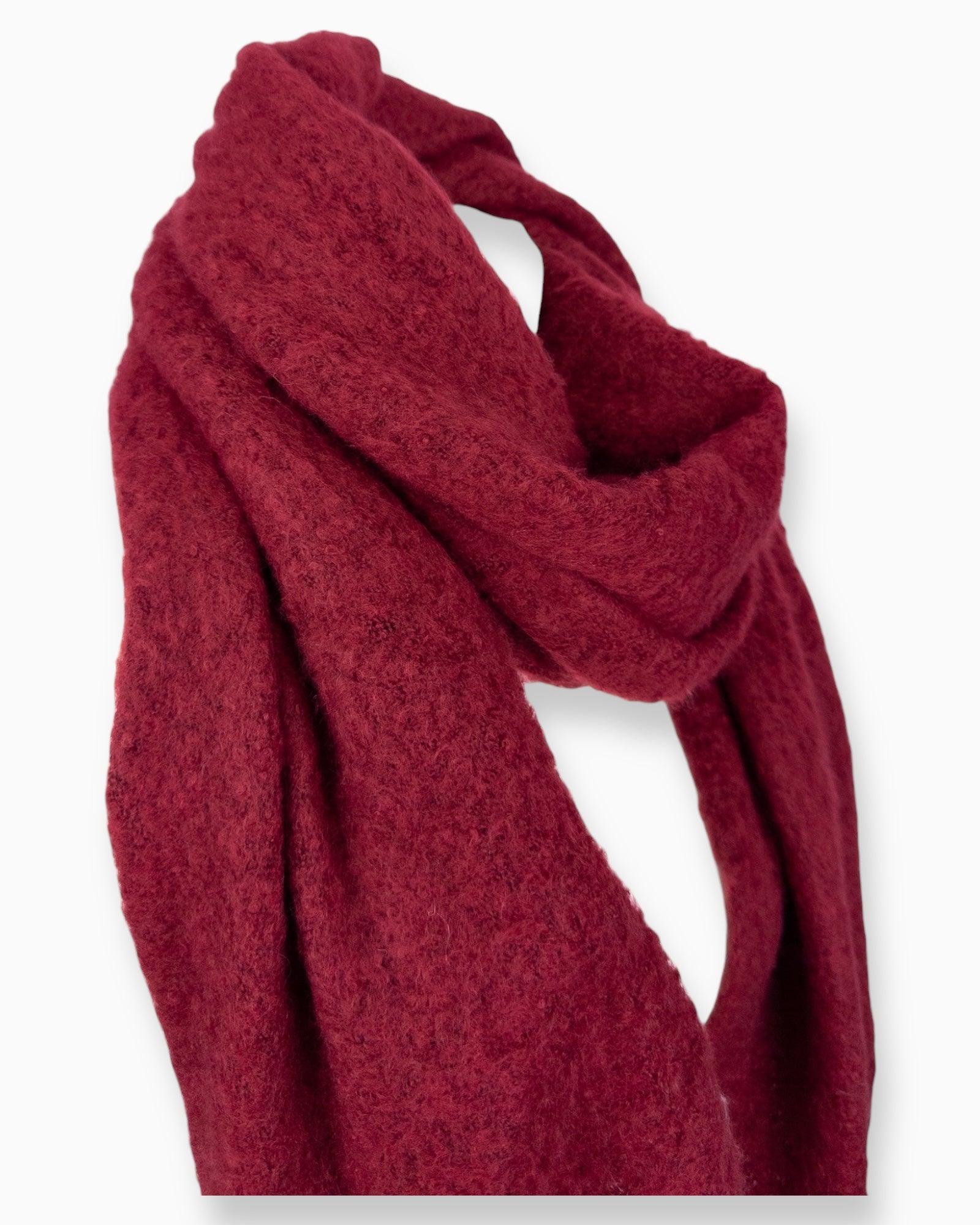 Schal weinrot