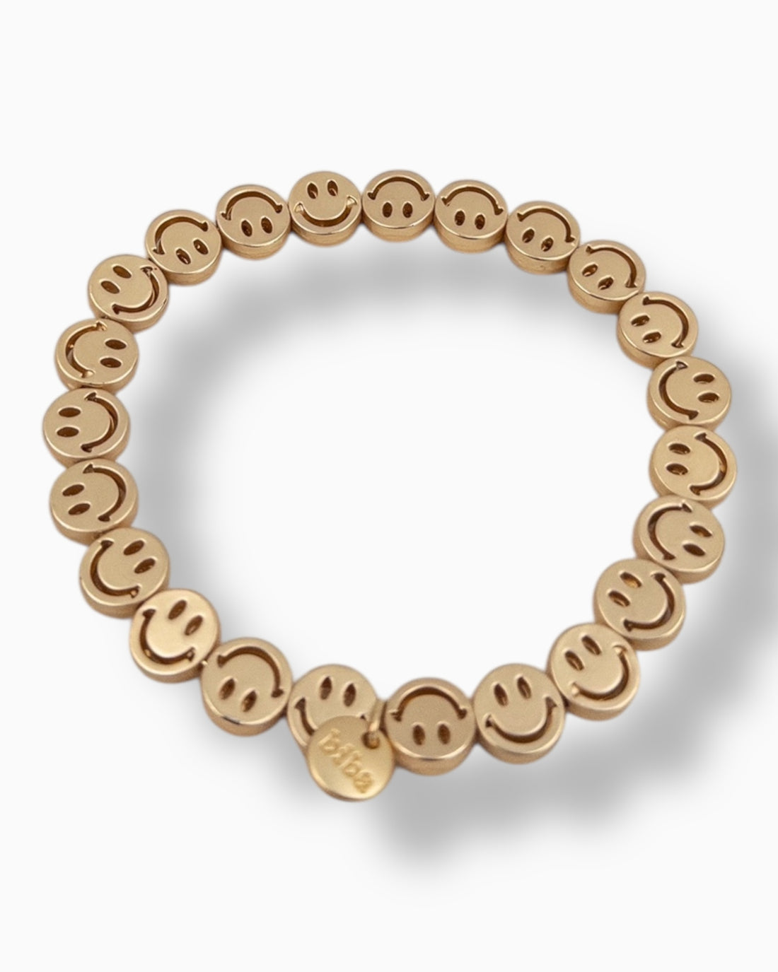 Armband Smiley goldfarben