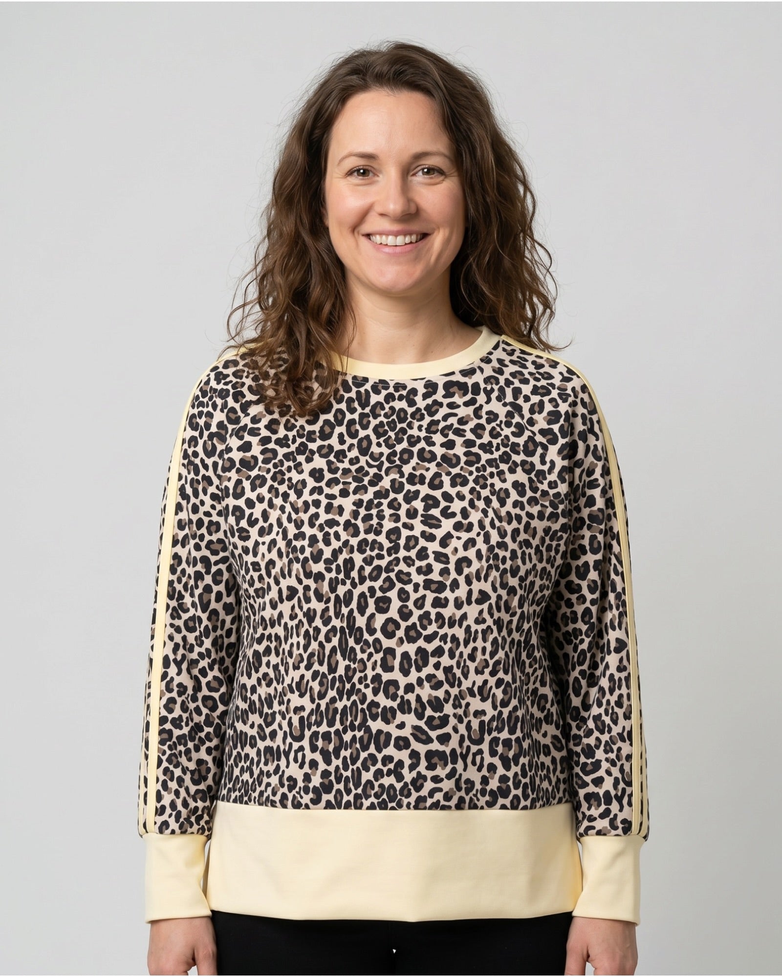 Leo Sweatshirt Streifen gelb