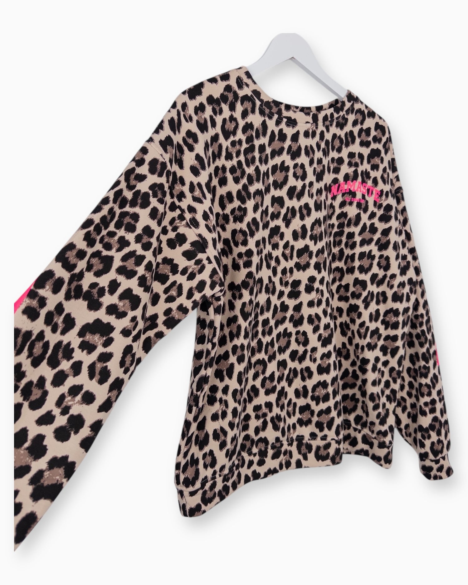 Oversize Leo Sweatshirt Namaste beige pink
