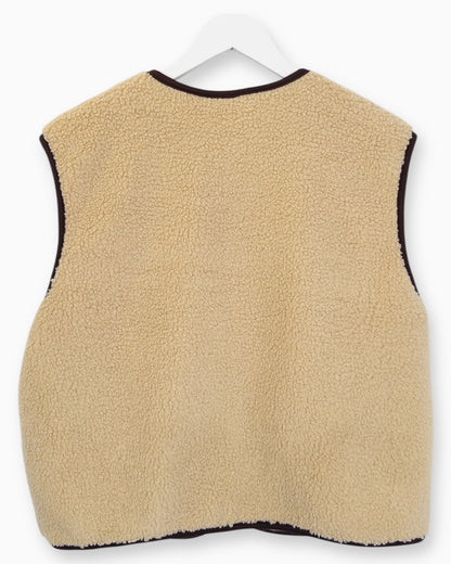 Teddy Weste Choice beige braun