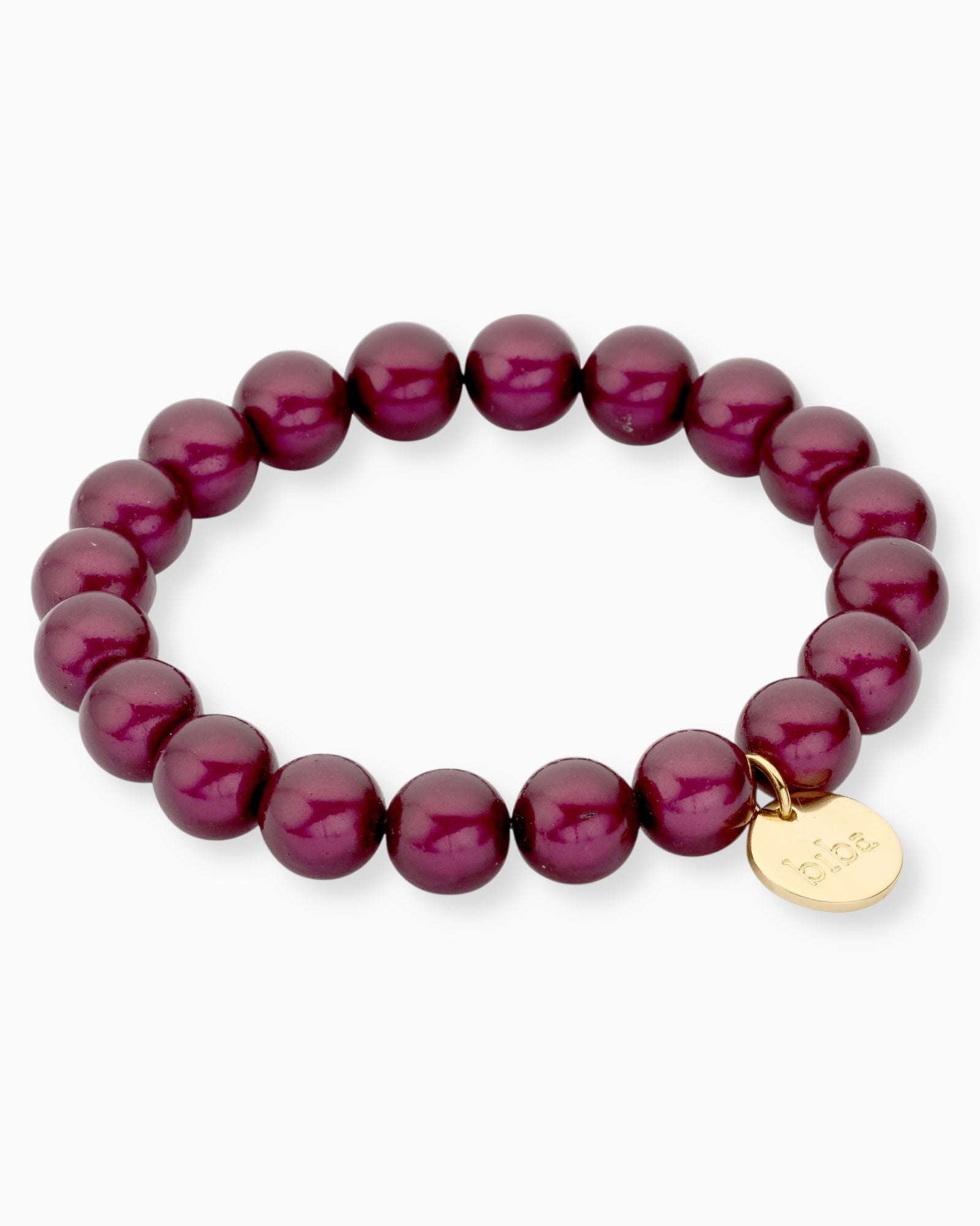 Perlenarmband bordeaux