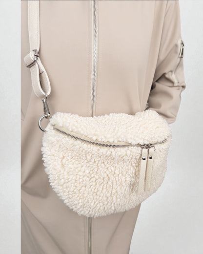 Teddy Umhängetasche creme