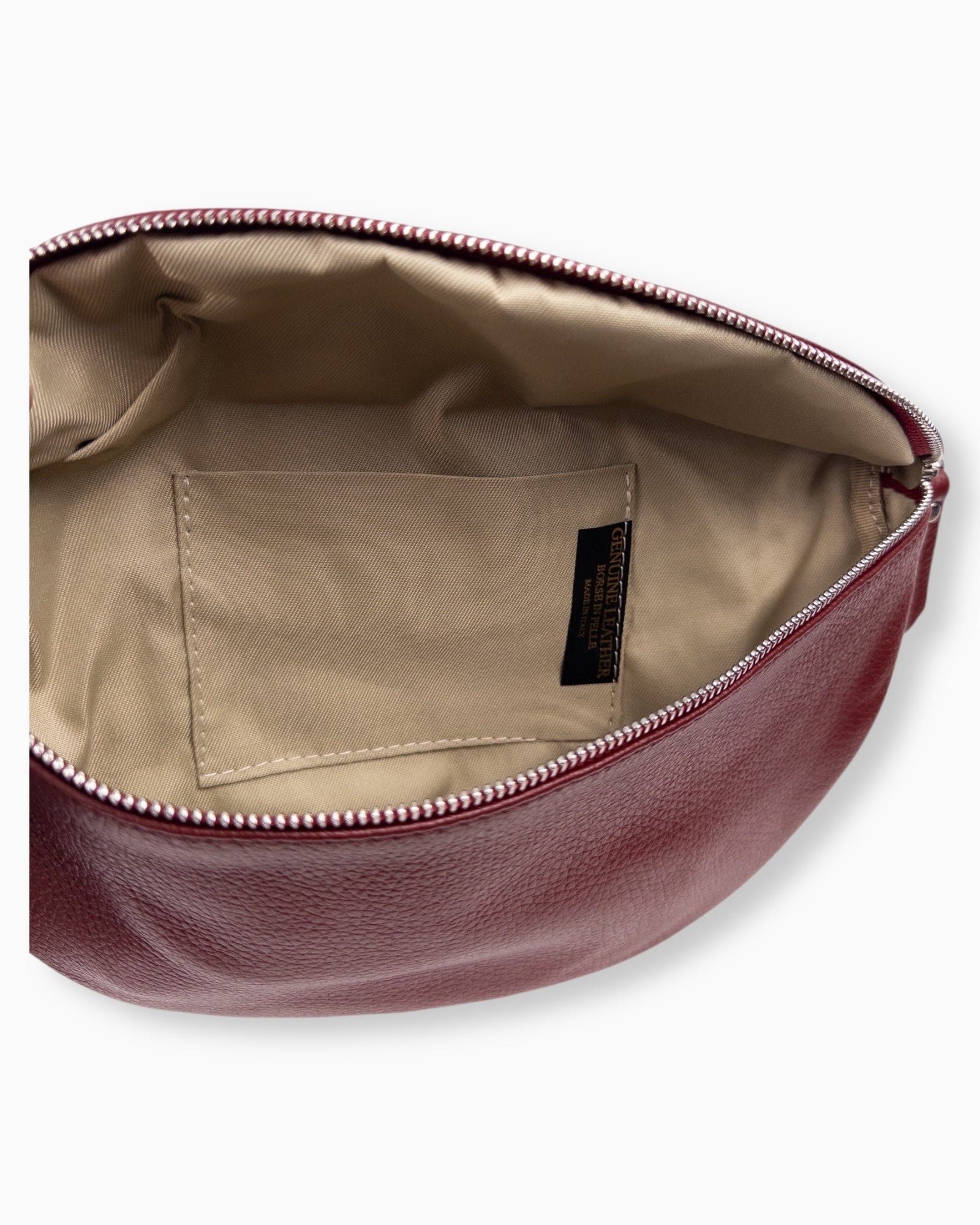 Umhängetasche Leder weinrot