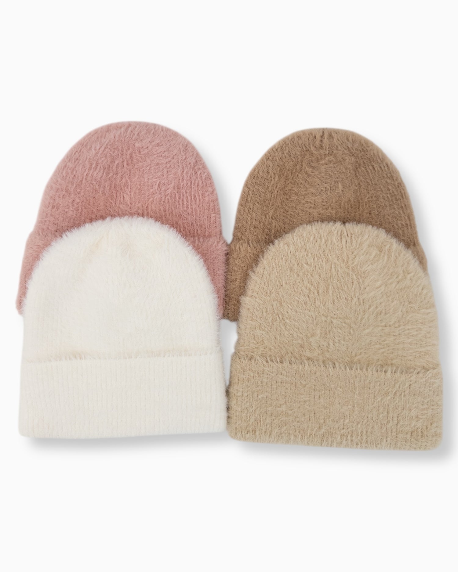 Flauschige Mütze braun