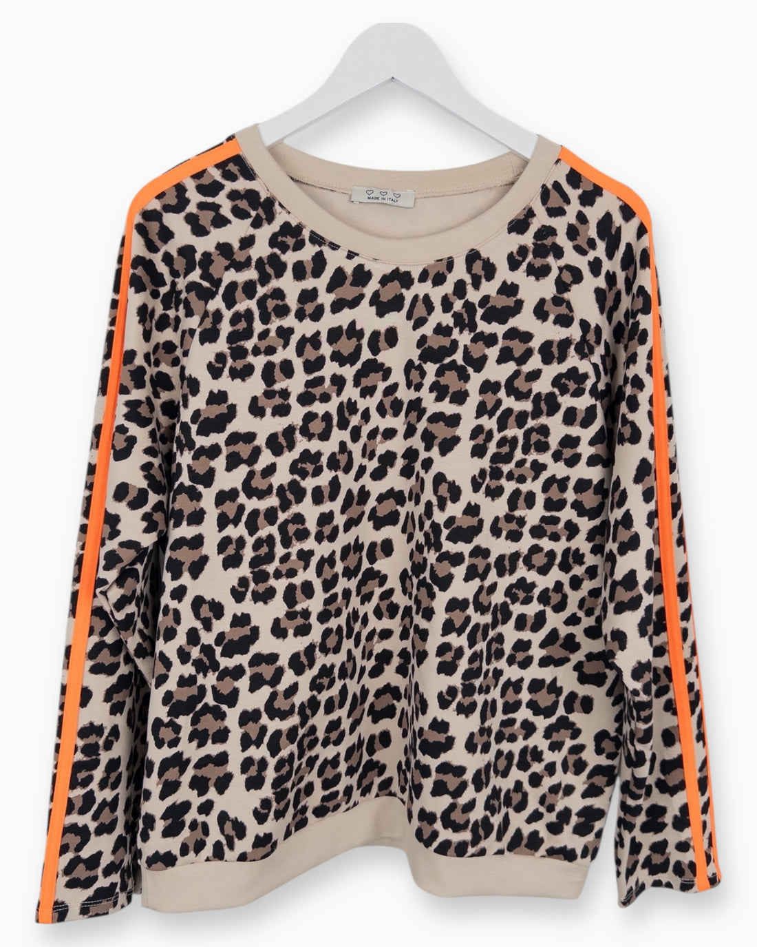Oversize Leo Sweatshirt beige orange
