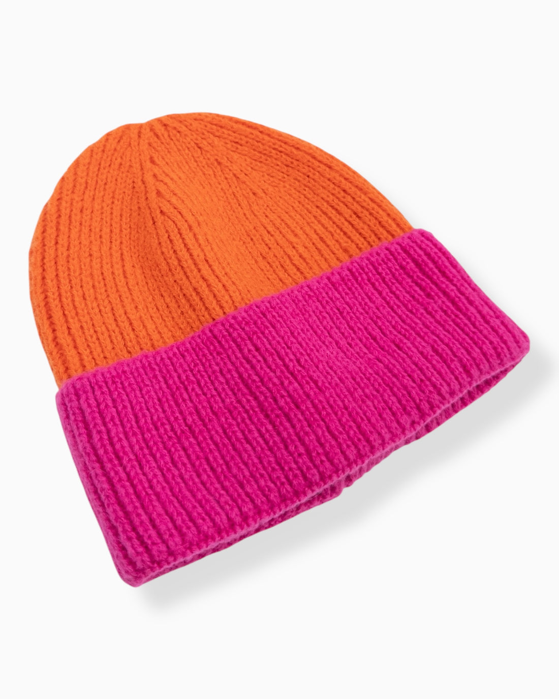Strickmütze Leona orange pink